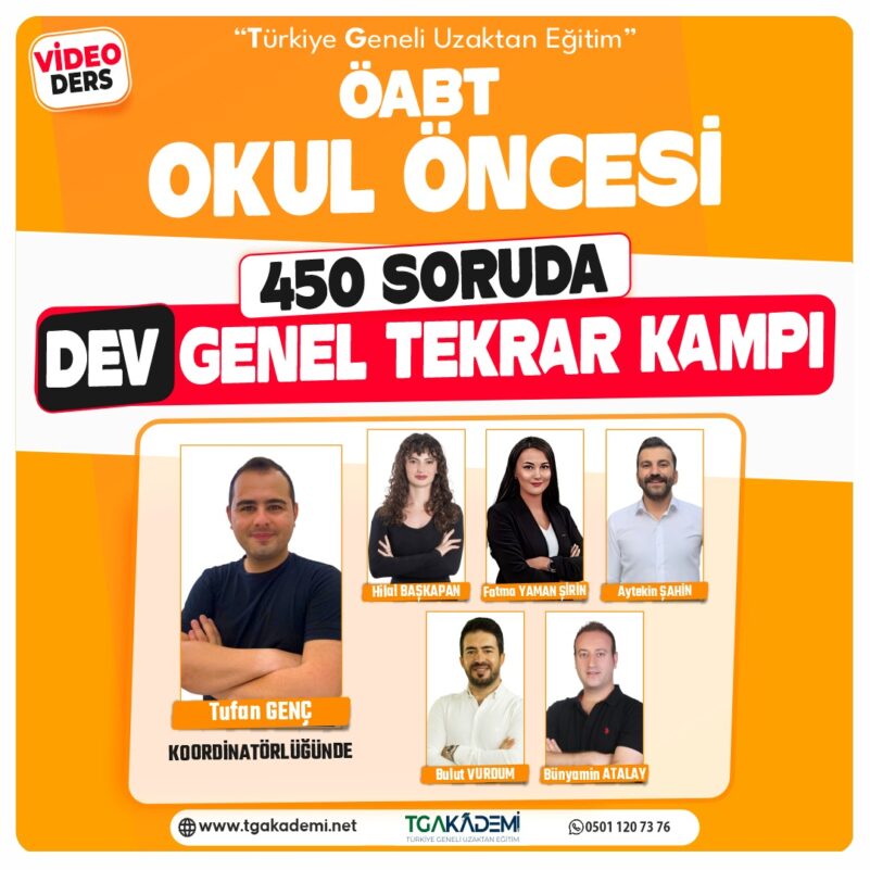 Okul Öncesi ÖABT 450 Soruda Dev Genel Tekrar Kampı (Video)