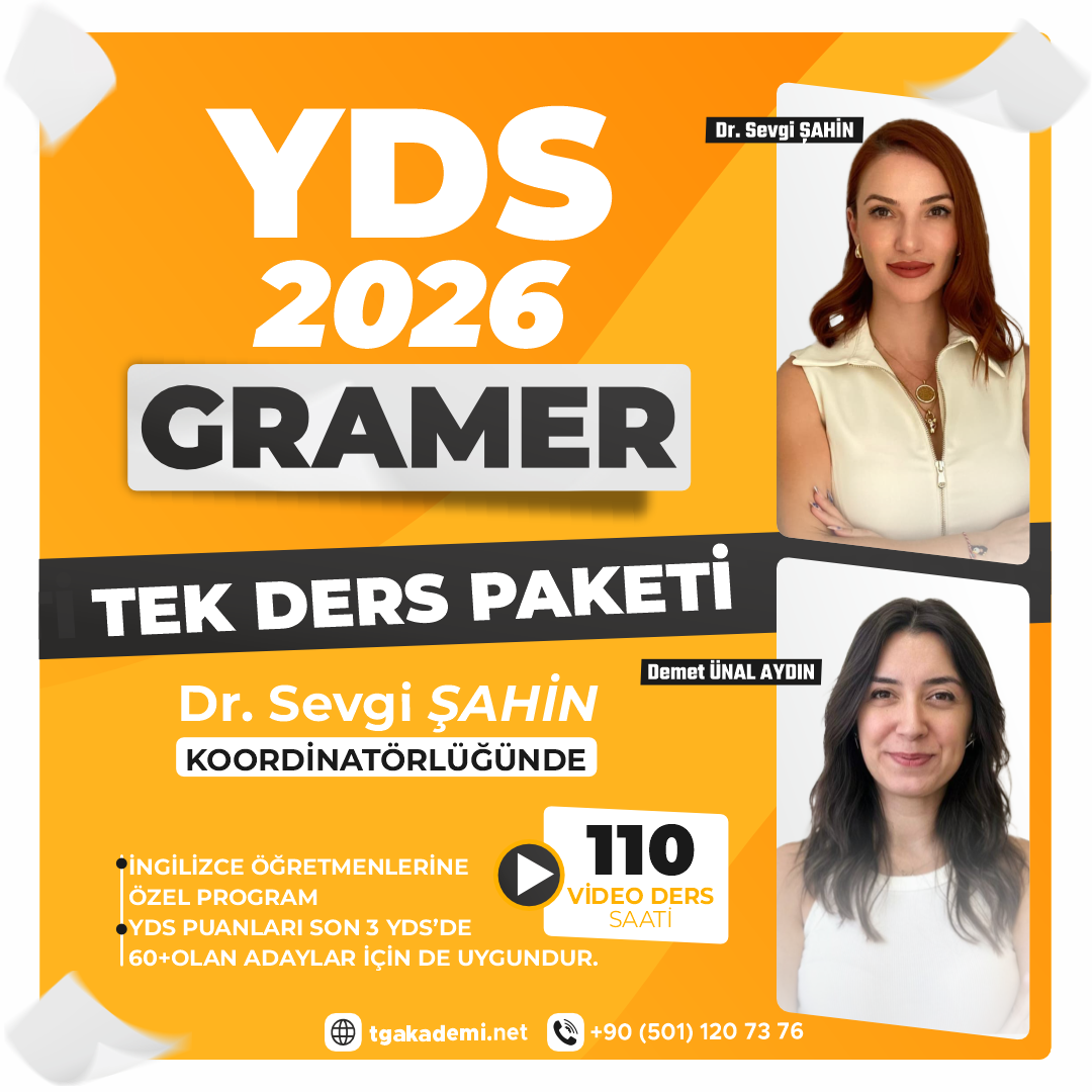 TEK DERS PAKETİ GRAMER