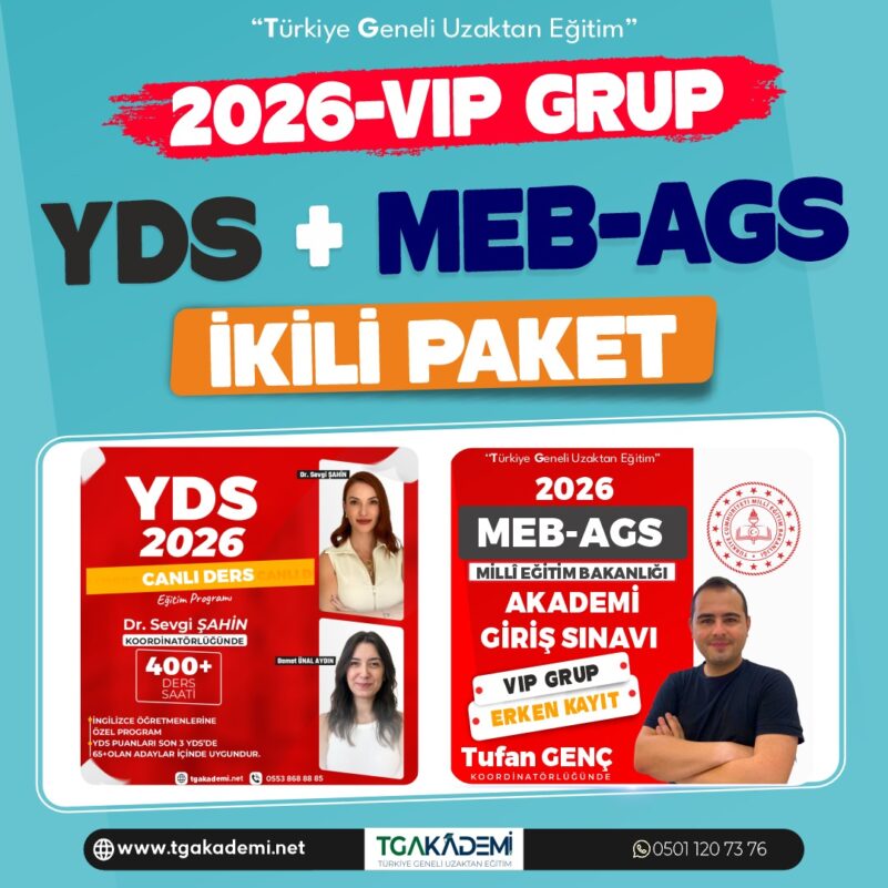 2026 YDS & AGS 2’li Paket