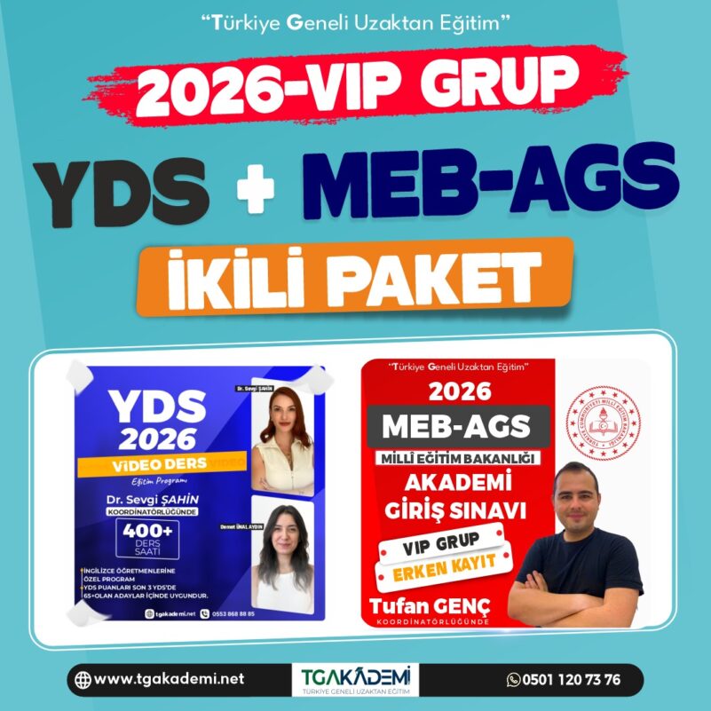 2026 YDS & AGS 2’li Paket