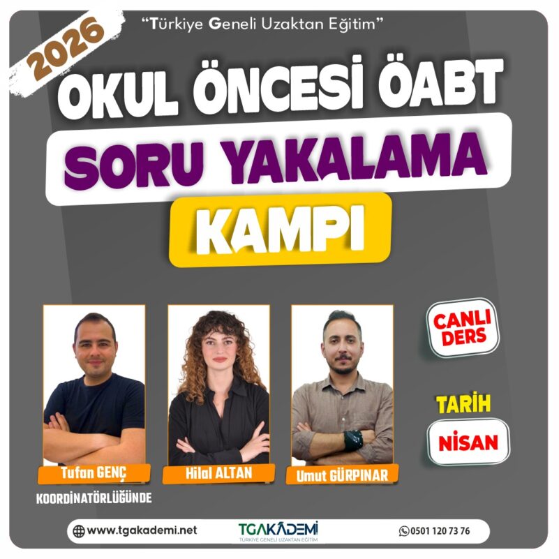 2026 Okul Öncesi ÖABT Soru Yakalama Kampı