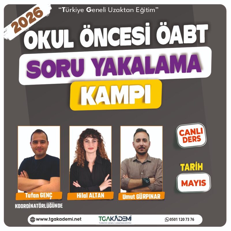 2026 Okul Öncesi ÖABT Soru Yakalama Kampı