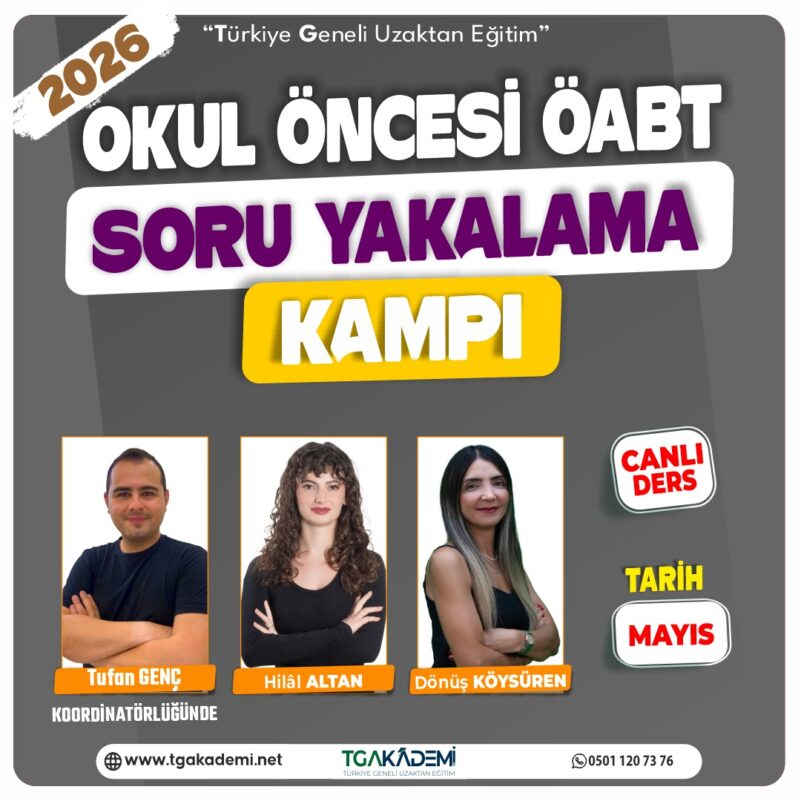 2026 Okul Öncesi ÖABT Soru Yakalama Kampı