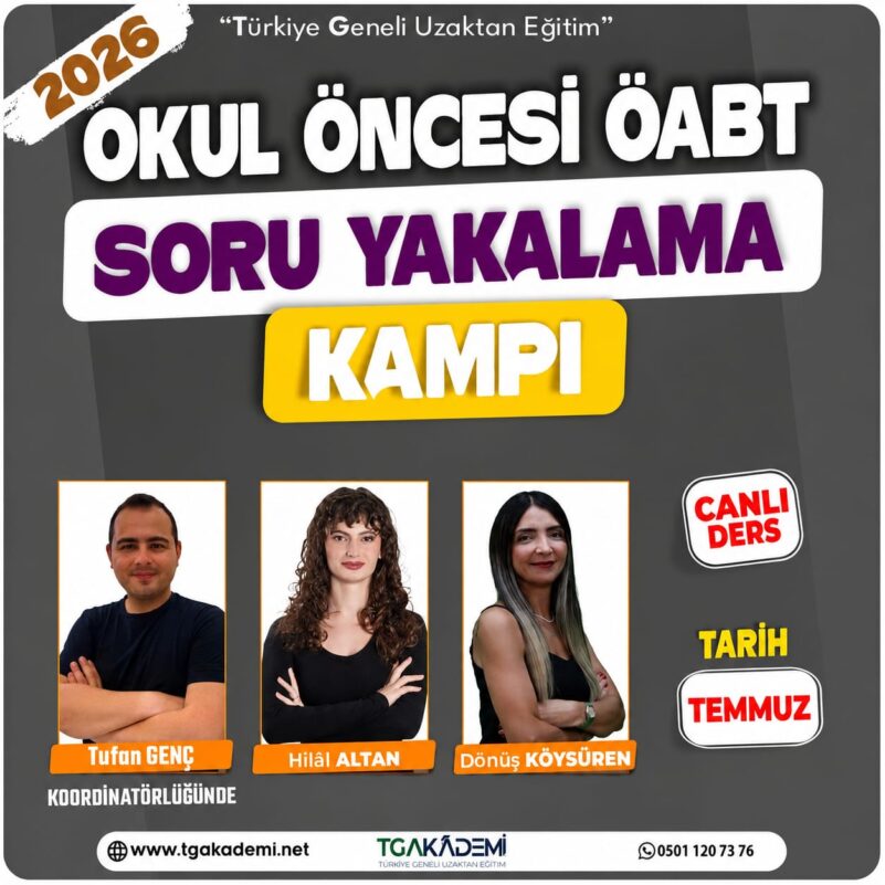 2026 Okul Öncesi ÖABT Soru Yakalama Kampı